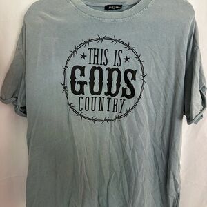 Zutter Blue Graphic T-Shirt